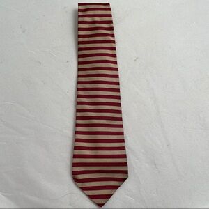 Peter Thomas by Superba vintage red and gold striped silk tie